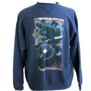 Spirit Lake Outfitters Vintage 90s Fly Fishing Duck Hunting Sweatshirt Size XXL